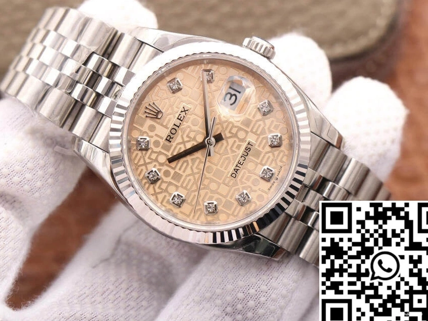 Factory 36MM Datejust Dial EW M126234-0023 Diamond-Studded Rolex 0207